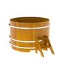 Купель BentWood круглая из лиственницы (D=1,50 м.), h=1 м. Натуральная Рустик для бани фото - 1 BentWood круглая из лиственницы (D=1,50 м.), h=1 м. Натуральная Рустик купель фото фото - 1