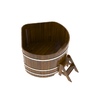 Купель BentWood угловая из лиственницы (1,37 х1,37 м.), h=1 м. Мореная Рустик для контрастных процедур фото - 2 BentWood угловая из лиственницы (1,37 х1,37 м.), h=1 м. Мореная Рустик купель фото фото - 2