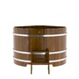 Купель BentWood угловая из лиственницы (1,37 х1,37 м.), h=1 м. Мореная Рустик для контрастных процедур фото - 4 BentWood угловая из лиственницы (1,37 х1,37 м.), h=1 м. Мореная Рустик купель фото фото - 4