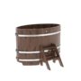 Купель BentWood овальная из дуба (0,80х1,42 м.), h=1,1 м. Мореная Премиум продажа в вашем городе фото - 1 BentWood овальная из дуба (0,80х1,42 м.), h=1,1 м. Мореная Премиум купель фото фото - 1