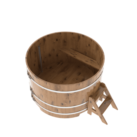 BentWood круглая из дуба (D=1,50 м.), h=1,1 м. Натуральная Премиум купель фото  фото - 2