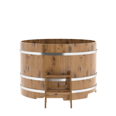 BentWood круглая из дуба (D=1,50 м.), h=1,1 м. Натуральная Премиум купель фото  фото - 4