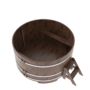 Купель BentWood овальная из дуба (D=1,80 м.), h=1,1 м. Мореная Премиум для бани фото - 2 BentWood овальная из дуба (D=1,80 м.), h=1,1 м. Мореная Премиум купель фото фото - 2