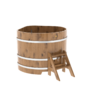 Купель BentWood угловая из дуба (1,19 х1,19 м.), h=1,1 м. Натуральная Премиум в наличии на сайте фото - 1 BentWood угловая из дуба (1,19 х1,19 м.), h=1,1 м. Натуральная Премиум купель фото фото - 1