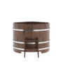 Купель BentWood угловая из дуба (1,19 х1,19 м.), h=1,1 м. Мореная Премиум Вы можете найти у нас на сайте фото - 4 BentWood угловая из дуба (1,19 х1,19 м.), h=1,1 м. Мореная Премиум купель фото фото - 4
