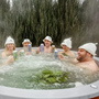 Купель круглая с внешней печью для релакса фото - 14 Круглая купель с внешней печью фото фото - 14