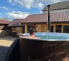 Купель Фурако Polar Spa ELITE 220 круглая с интегрированной печью для 6-8 человек (термососна темная) фото  фото - 13
